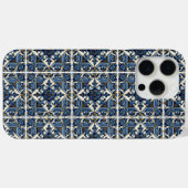 タイル地中海の，ポルトガル語， Azulejo, Majolica Case-Mate iPhoneケース (裏面 (横))