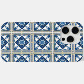 タイル地中海の，ポルトガル語， Azulejo, Majolica Case-Mate iPhoneケース (裏面 (横))