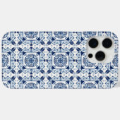 タイル地中海の，ポルトガル語， Azulejo, Majolica Case-Mate iPhoneケース (裏面 (横))