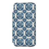 タイル地中海の,ポルトガル語, Azulejo, Majolica Incipio iPhoneウォレットケース (フォリオ 正面)