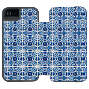 タイル地中海の，ポルトガル語， Azulejo, Majolica iPhone SE/5/5sウォレットケース