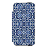 タイル地中海の,ポルトガル語, Azulejo, Majolica Incipio iPhoneウォレットケース (フォリオ 正面)