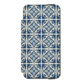 タイル地中海の,ポルトガル語, Azulejo, Majolica Incipio iPhoneウォレットケース (フォリオ 正面)