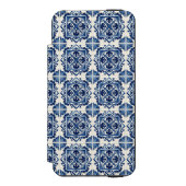 タイル地中海の,ポルトガル語, Azulejo, Majolica Incipio iPhoneウォレットケース (フォリオ 正面)