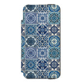 タイル地中海の,ポルトガル語, Azulejo, Majolica Incipio iPhoneウォレットケース (フォリオ 正面)