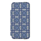 タイル地中海の,ポルトガル語, Azulejo, Majolica Incipio iPhoneウォレットケース (フォリオ 正面)