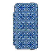 タイル地中海の,ポルトガル語, Azulejo, Majolica Incipio iPhoneウォレットケース (フォリオ 正面)