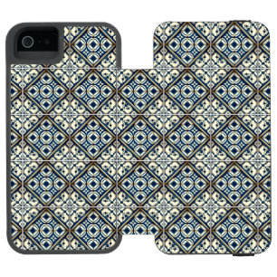 タイル地中海の,ポルトガル語, Azulejo, Majolica iPhone SE/5/5sウォレットケース