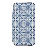 タイル地中海の,ポルトガル語, Azulejo, Majolica Incipio iPhoneウォレットケース (フォリオ 正面)