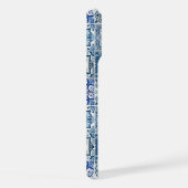 タイル地中海の，ポルトガル語， Azulejo, Majolica iPhoneケース (右側面)