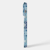 タイル地中海の，ポルトガル語， Azulejo, Majolica iPhoneケース (左側面)