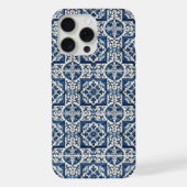 タイル地中海の,ポルトガル語, Azulejo, Majolica iPhoneケース (裏面)