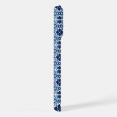 タイル地中海の，ポルトガル語， Azulejo, Majolica iPhoneケース (右側面)