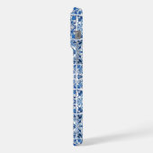 タイル地中海の，ポルトガル語， Azulejo, Majolica iPhoneケース (左側面)