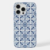 タイル地中海の,ポルトガル語, Azulejo, Majolica iPhoneケース (裏面)