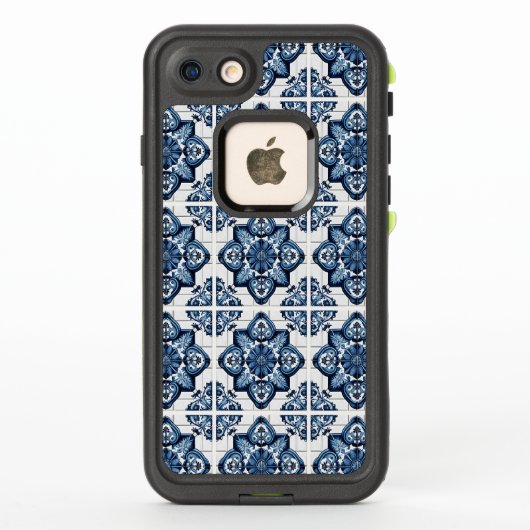 タイル地中海の,ポルトガル語, Azulejo, Majolica LifeProof iPhoneケース (裏面)
