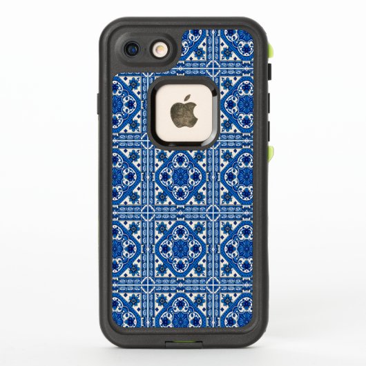 タイル地中海の,ポルトガル語, Azulejo, Majolica LifeProof iPhoneケース (裏面)
