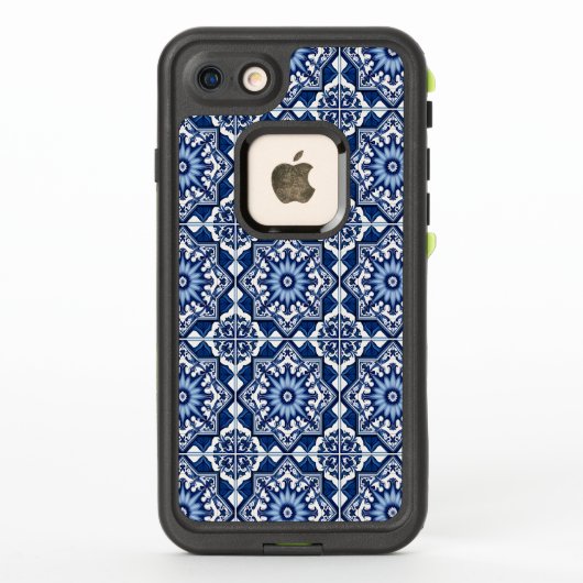 タイル地中海の,ポルトガル語, Azulejo, Majolica LifeProof iPhoneケース (裏面)