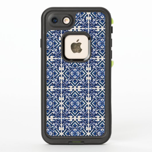 タイル地中海の,ポルトガル語, Azulejo, Majolica LifeProof iPhoneケース (裏面)