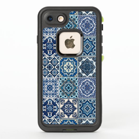 タイル地中海の,ポルトガル語, Azulejo, Majolica LifeProof iPhoneケース (裏面)