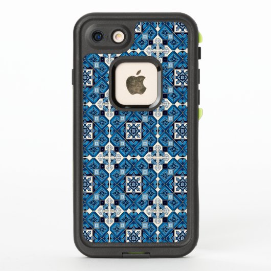 タイル地中海の,ポルトガル語, Azulejo, Majolica LifeProof iPhoneケース (裏面)