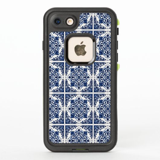 タイル地中海の，ポルトガル語， Azulejo, Majolica LifeProof iPhoneケース (裏面)