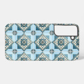 タイル地中海の，ポルトガル語， Azulejo, Majolica Samsung Galaxyケース (裏面横)