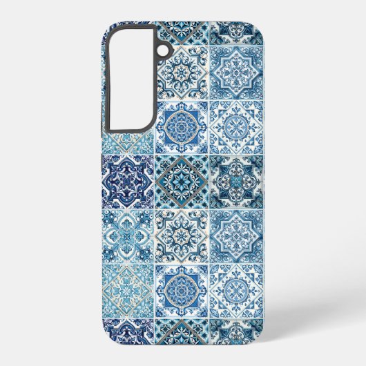 タイル地中海の，ポルトガル語， Azulejo, Majolica Samsung Galaxyケース (裏面)