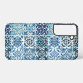タイル地中海の，ポルトガル語， Azulejo, Majolica Samsung Galaxyケース (裏面横)