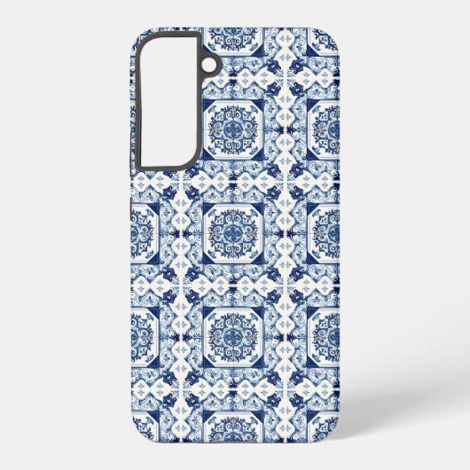 タイル地中海の,ポルトガル語, Azulejo, Majolica Samsung Galaxyケース (裏面)