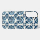 タイル地中海の，ポルトガル語， Azulejo, Majolica Samsung Galaxyケース (裏面横)