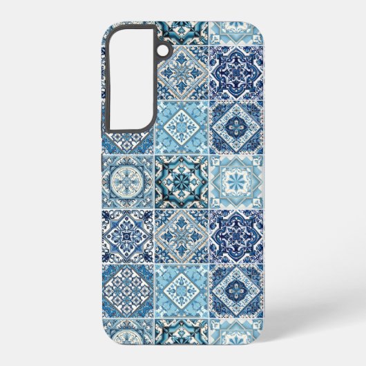 タイル地中海の，ポルトガル語， Azulejo, Majolica Samsung Galaxyケース (裏面)