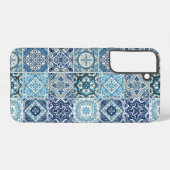 タイル地中海の，ポルトガル語， Azulejo, Majolica Samsung Galaxyケース (裏面横)