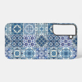 タイル地中海の，ポルトガル語， Azulejo, Majolica Samsung Galaxyケース (裏面横)
