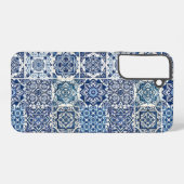 タイル地中海の，ポルトガル語， Azulejo, Majolica Samsung Galaxyケース (裏面横)