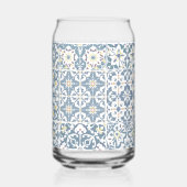 タイル地中海の、モロッコ、マジョリカ、アズレジョ ガラス缶 (裏面)