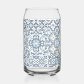 タイル地中海の、モロッコ、マジョリカ、アズレジョ ガラス缶 (裏面)