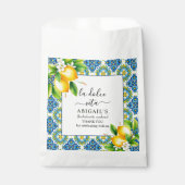 タイル地中海の、レモンのバチェロレッテ週末 フェイバーバッグ (正面)