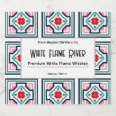 タイル型液パーソナライズされた液ボトルラベル リキュールボトルラベル (シングルラベル)