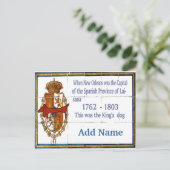 タイル壁画ダシュントパーソナライズされたン ポストカード (スタンド正面)