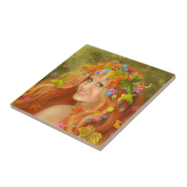 タイル妖精の秋 タイル