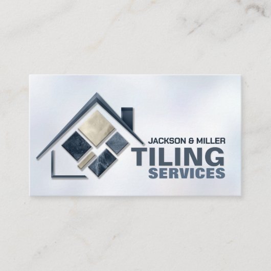 タイル工事 - タイル層 名刺 (正面)