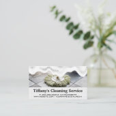 タイル床 | Mopクリーニング | Soap Suds 名刺 (スタンド正面)