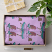 タイル張りのヴィンテージライクなケーキの女性のドレス 薄葉紙 (ギフト)