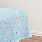 タイル張りの模様パーティーブルーのテーブルクロス テーブルクロス (インサイチュ)