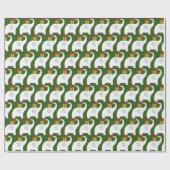 タイル張りの白い象のパーティー ラッピングペーパー (フラット)