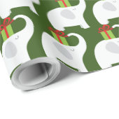 タイル張りの白い象のパーティー ラッピングペーパー (ロールコーナー)