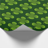 タイル張りの4枚葉クローバー ラッピングペーパー (角)