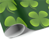 タイル張りの4枚葉クローバー ラッピングペーパー (ロールコーナー)