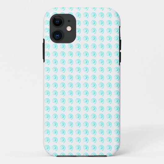タイル張りシアンの巻き付き電話ケース Case-Mate iPhoneケース (裏面)